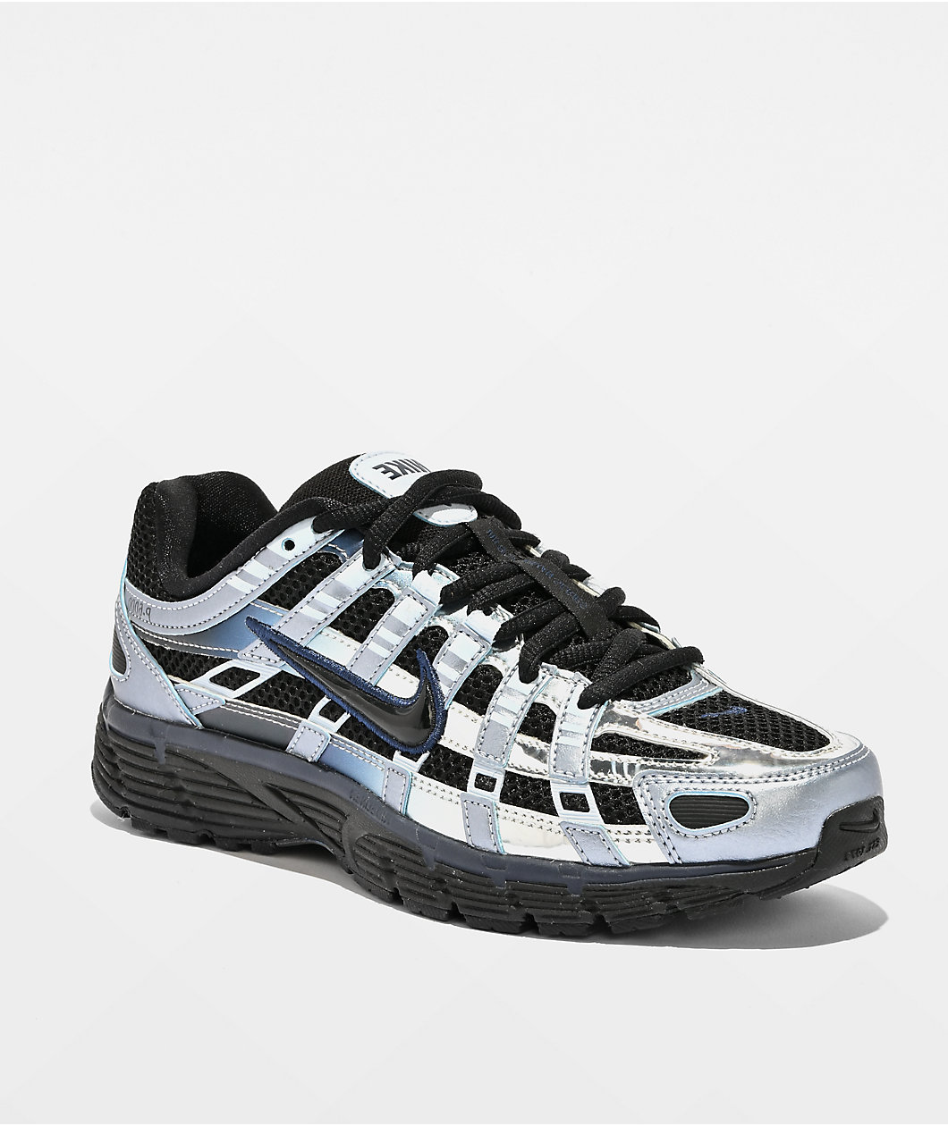 Nike Women's P-6000 Black, Hydro Blue & Silver Shoes