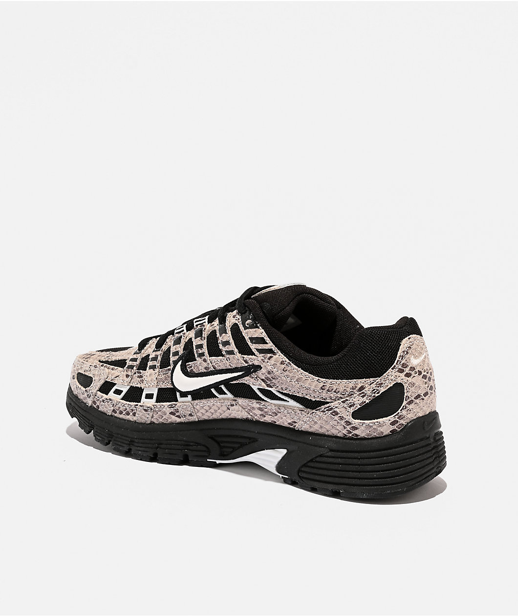 Nike Women's P-6000 White, Black & Python Shoes
