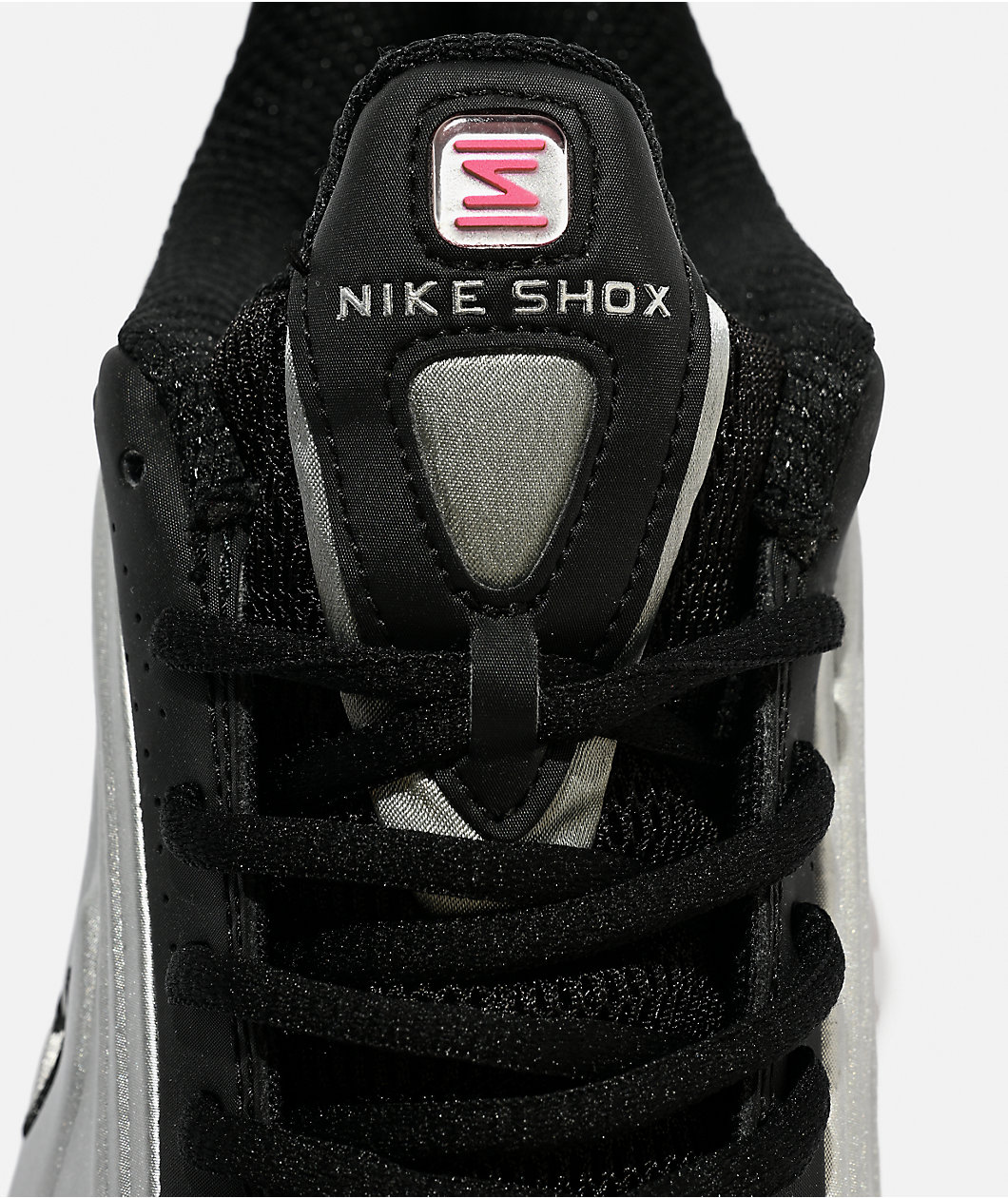 Nike Women's Shox R4 Metallic Silver & Black Shoes