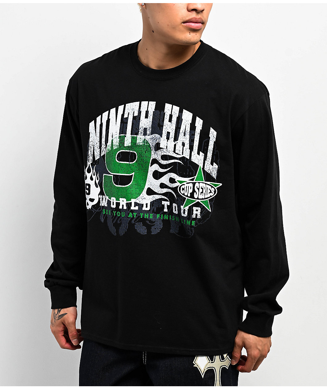 Ninth Hall 999 Black Long Sleeve T-Shirt