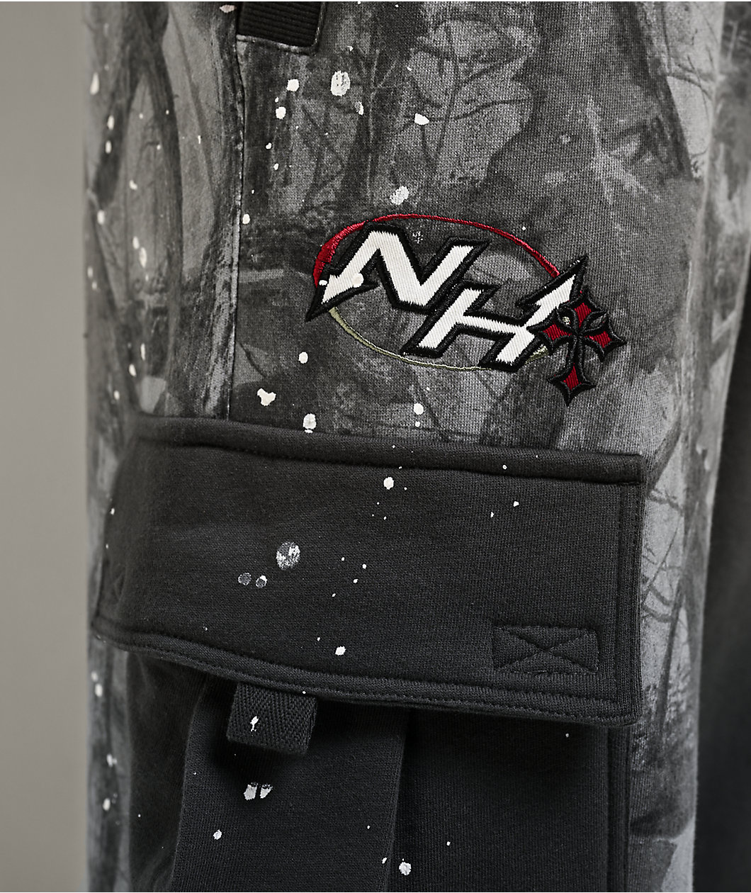 Ninth Hall Adductor Grey Camo Baggy Cargo Sweatpants