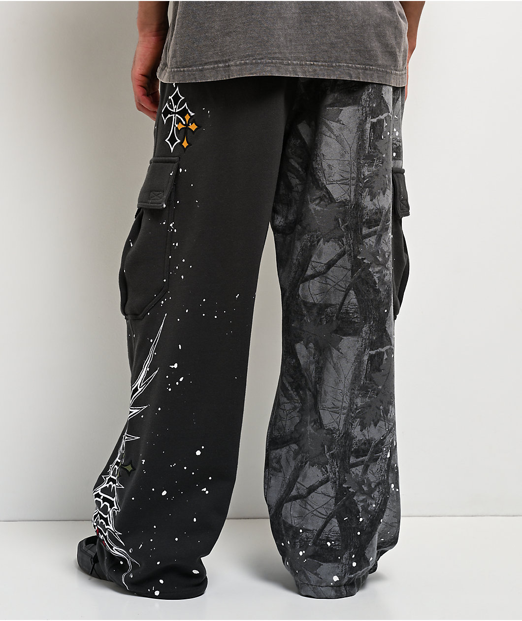 Ninth Hall Adductor Grey Camo Baggy Cargo Sweatpants