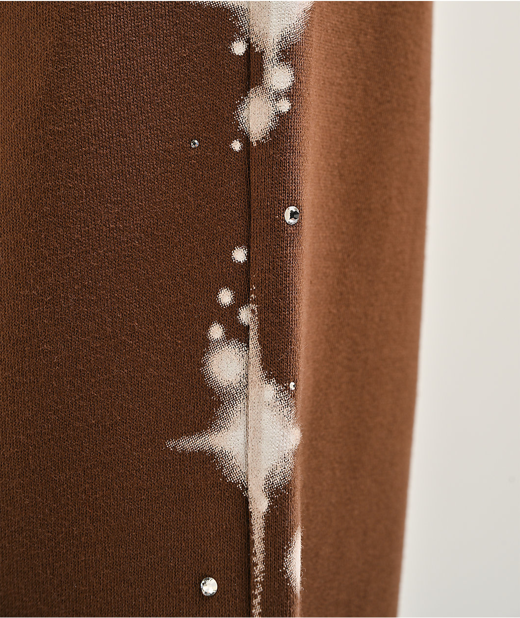 Ninth Hall Airbrush Afterlife Brown Wide Leg Sweatpants