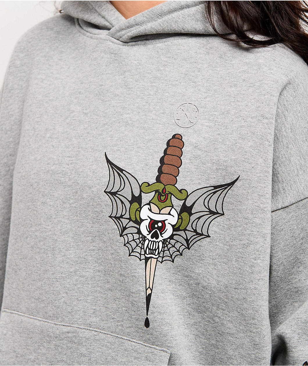 Ninth Hall Alina Grey Oversized Hoodie