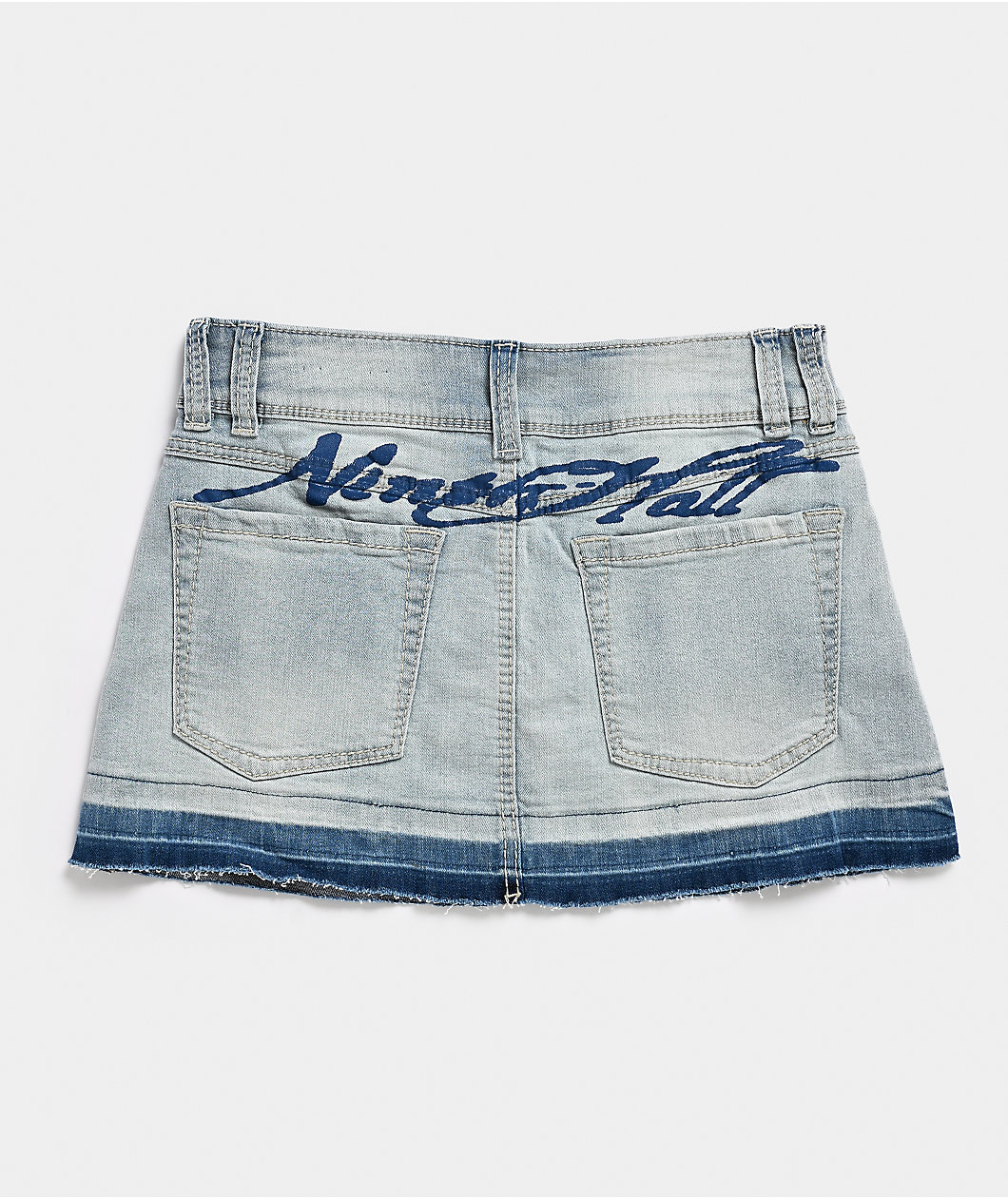 Ninth Hall Alyssia Monsoon2 Wash Cutoff Mini Skirt