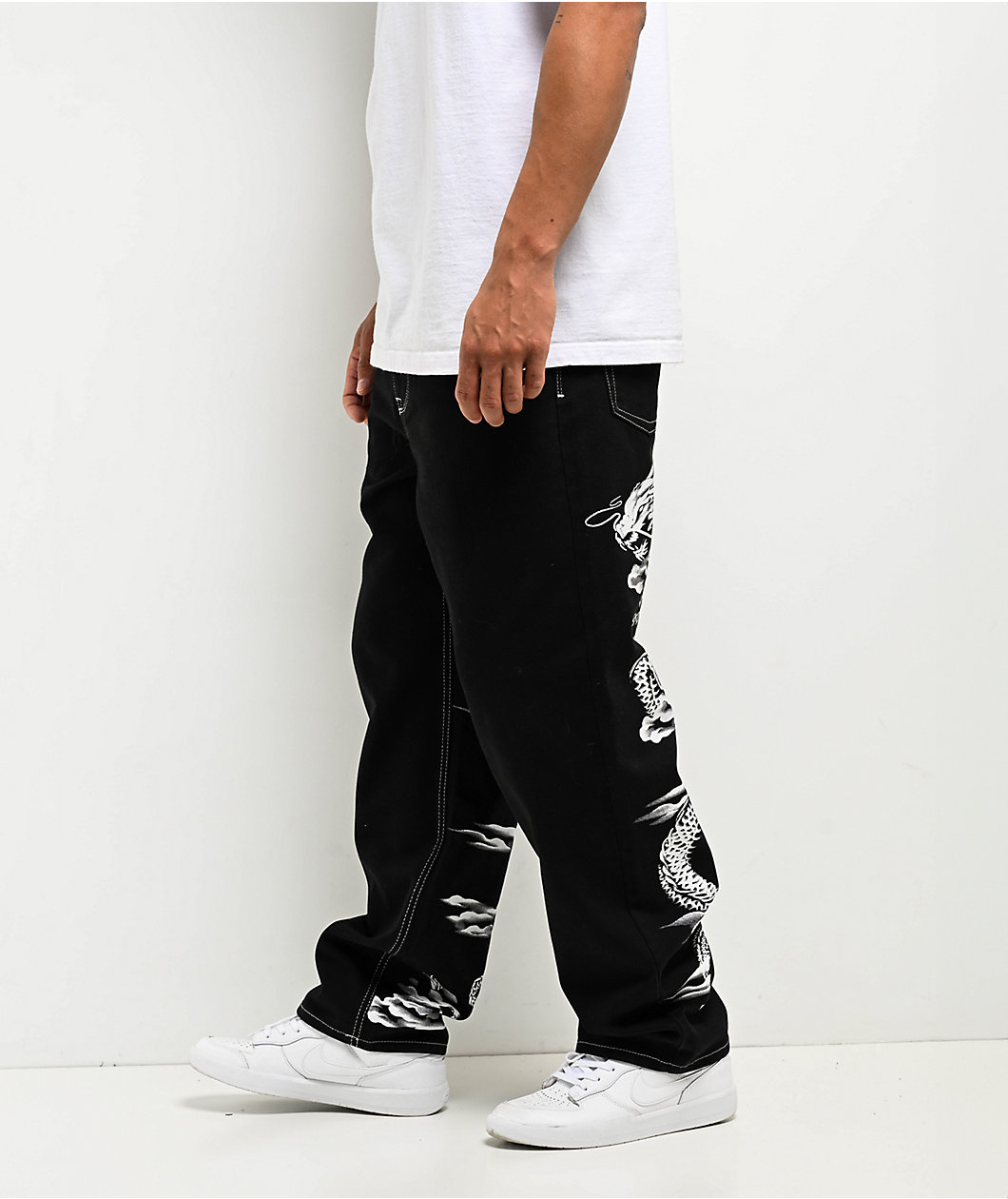 Ninth Hall Ambush Dragon Black Baggy Denim Jeans