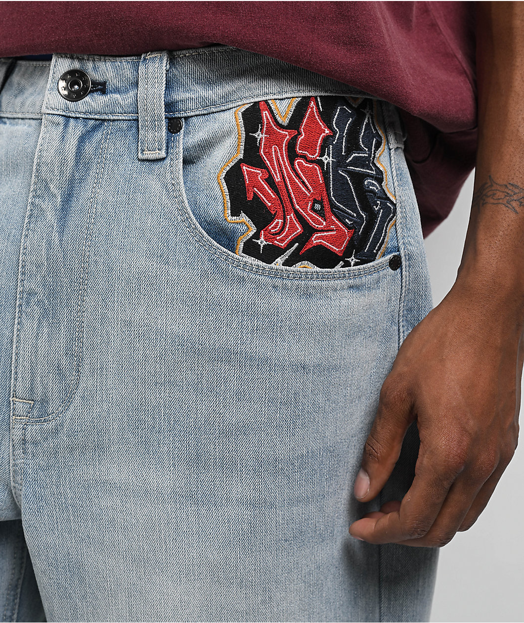 Ninth Hall Ambush Light Blue Wash Loose Fit Jeans