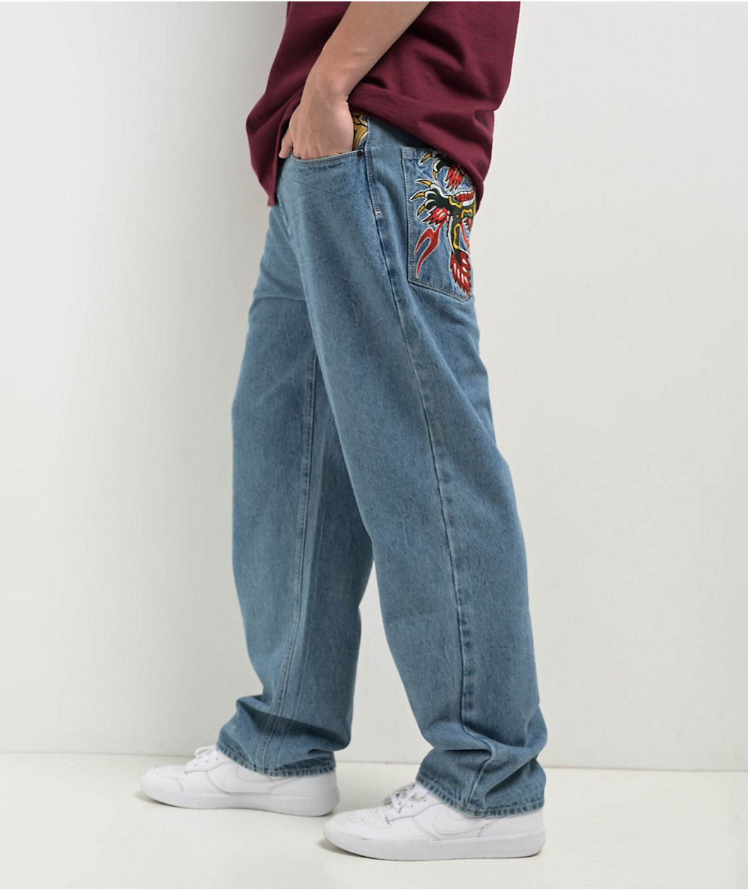 Ninth Hall Ambush Medium Blue Baggy Jeans 