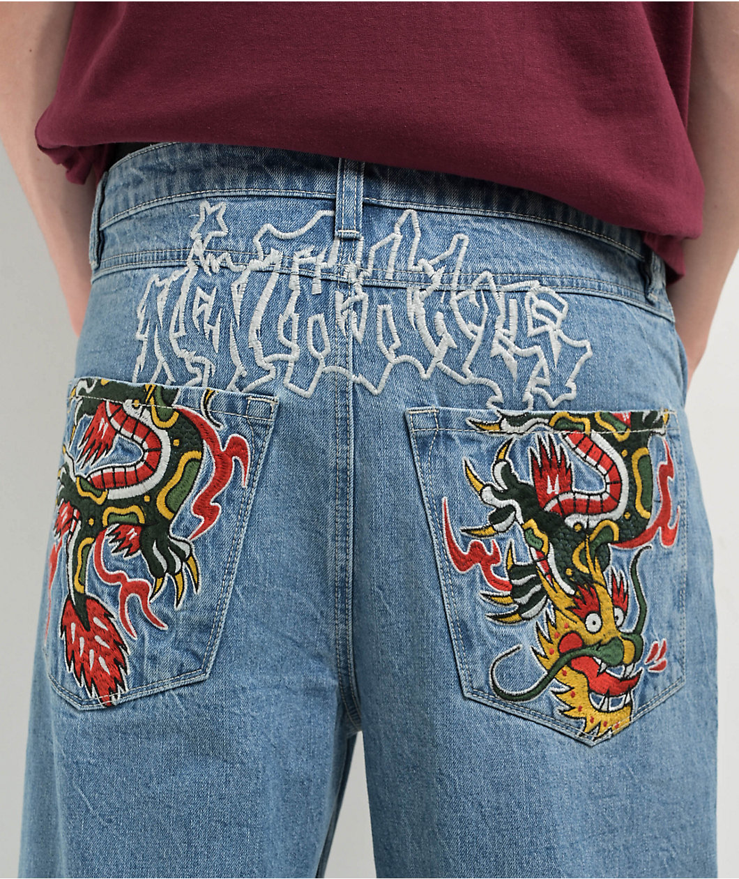 Ninth Hall Ambush Medium Blue Baggy Jeans 