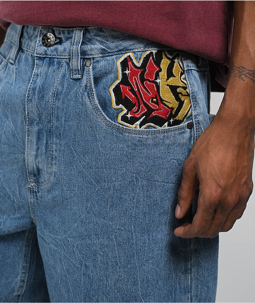Ninth Hall Ambush Medium Blue Loose Fit Jeans