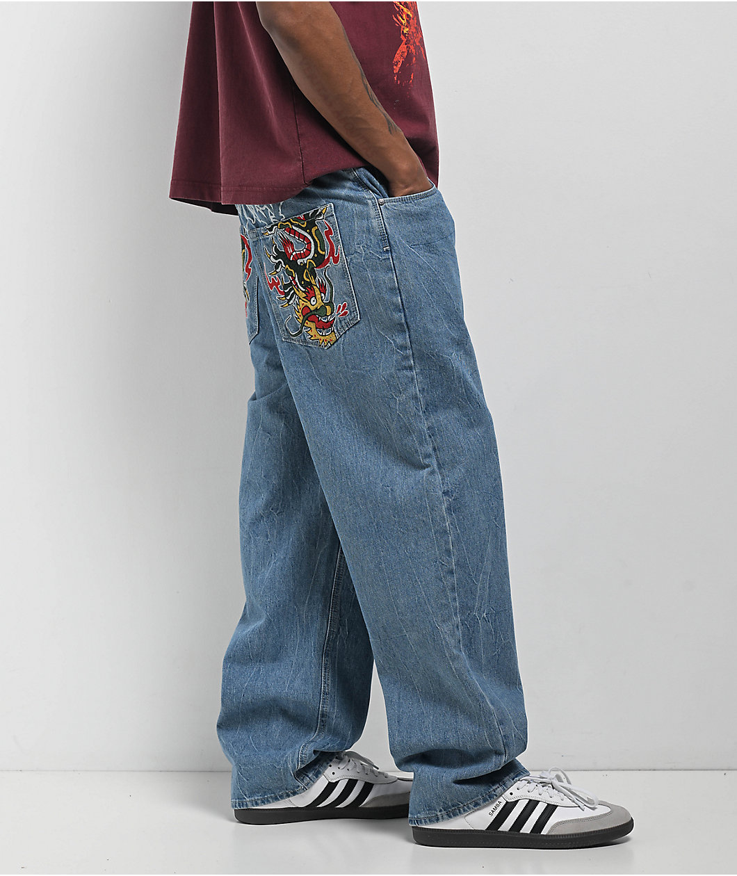 Ninth Hall Ambush Medium Blue Loose Fit Jeans