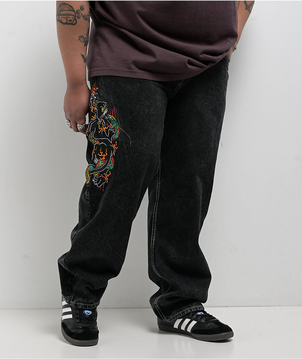 Ninth Hall Ambush Panther Black Wash Jeans