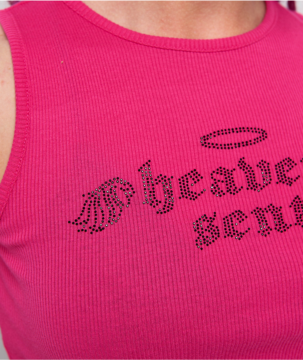 Ninth Hall Ashlee Heaven Pink Crop Tank Top