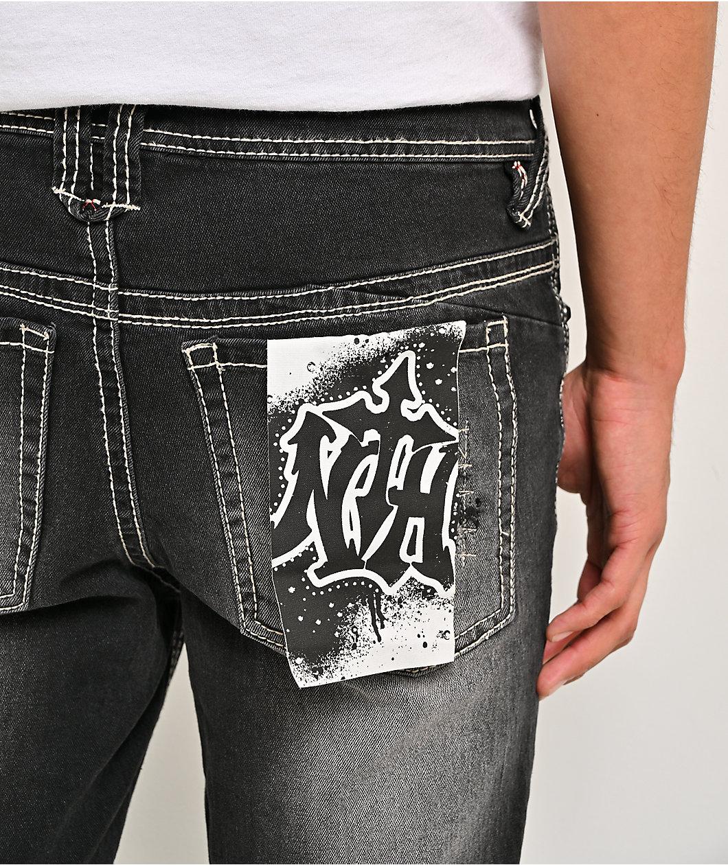 Ninth Hall Asphalt Black Skinny Jeans