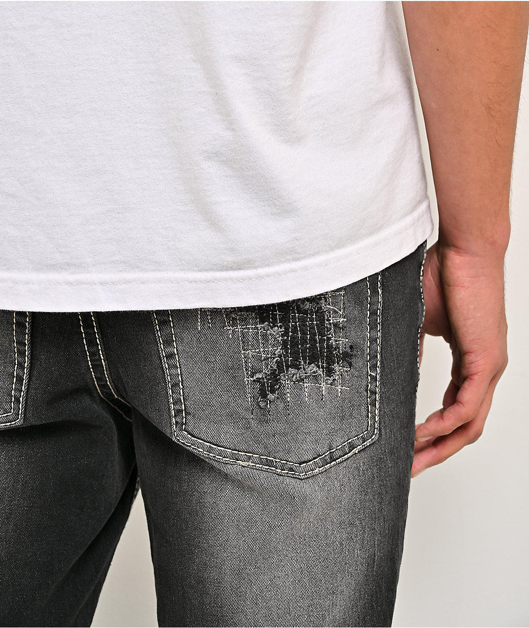 Ninth Hall Asphalt Black Skinny Jeans