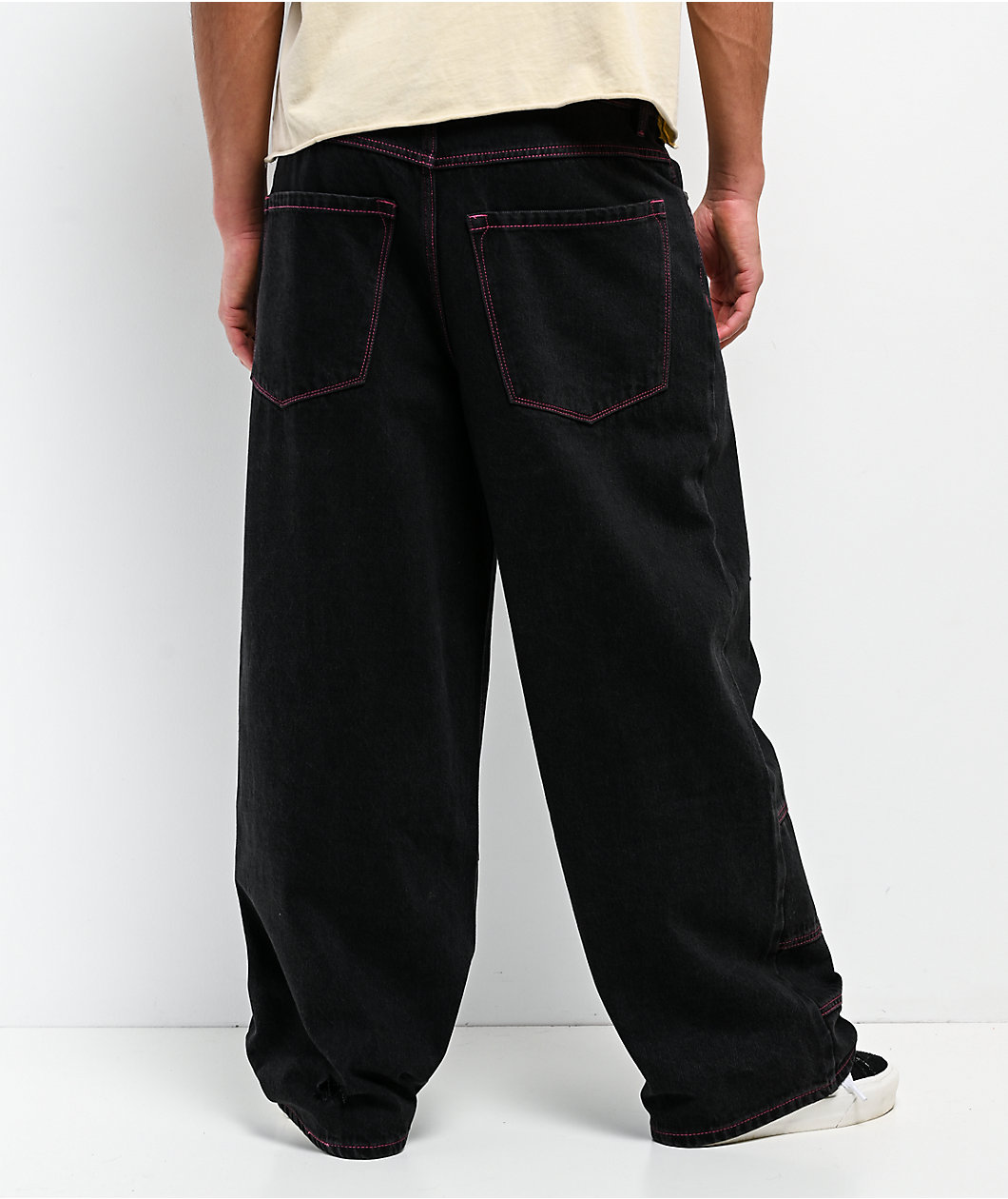 Ninth Hall Astray Ambition Blue Wash Ultra Wide Patchwork Jeans