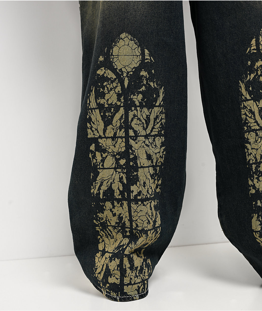 Ninth Hall Astray Preach Blue Wash Ultra Wide Jeans