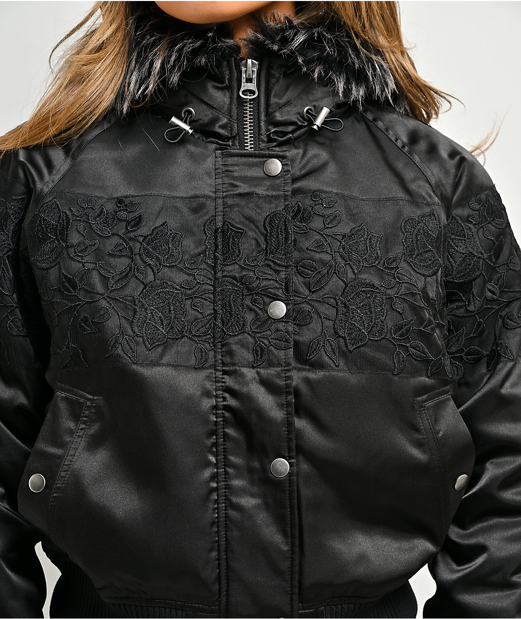 Ninth Hall Ayla Floral Black Jacket