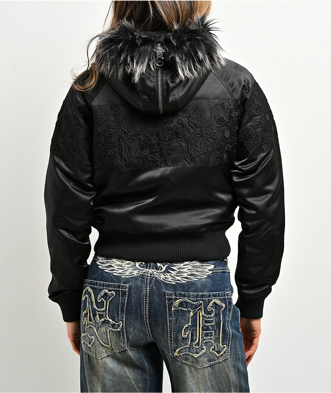 Ninth Hall Ayla Floral Black Jacket