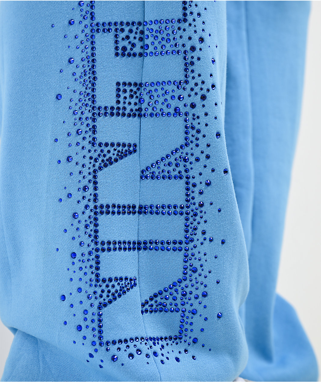 Ninth Hall Baddie Talk Blue Wide Leg Sweatpants