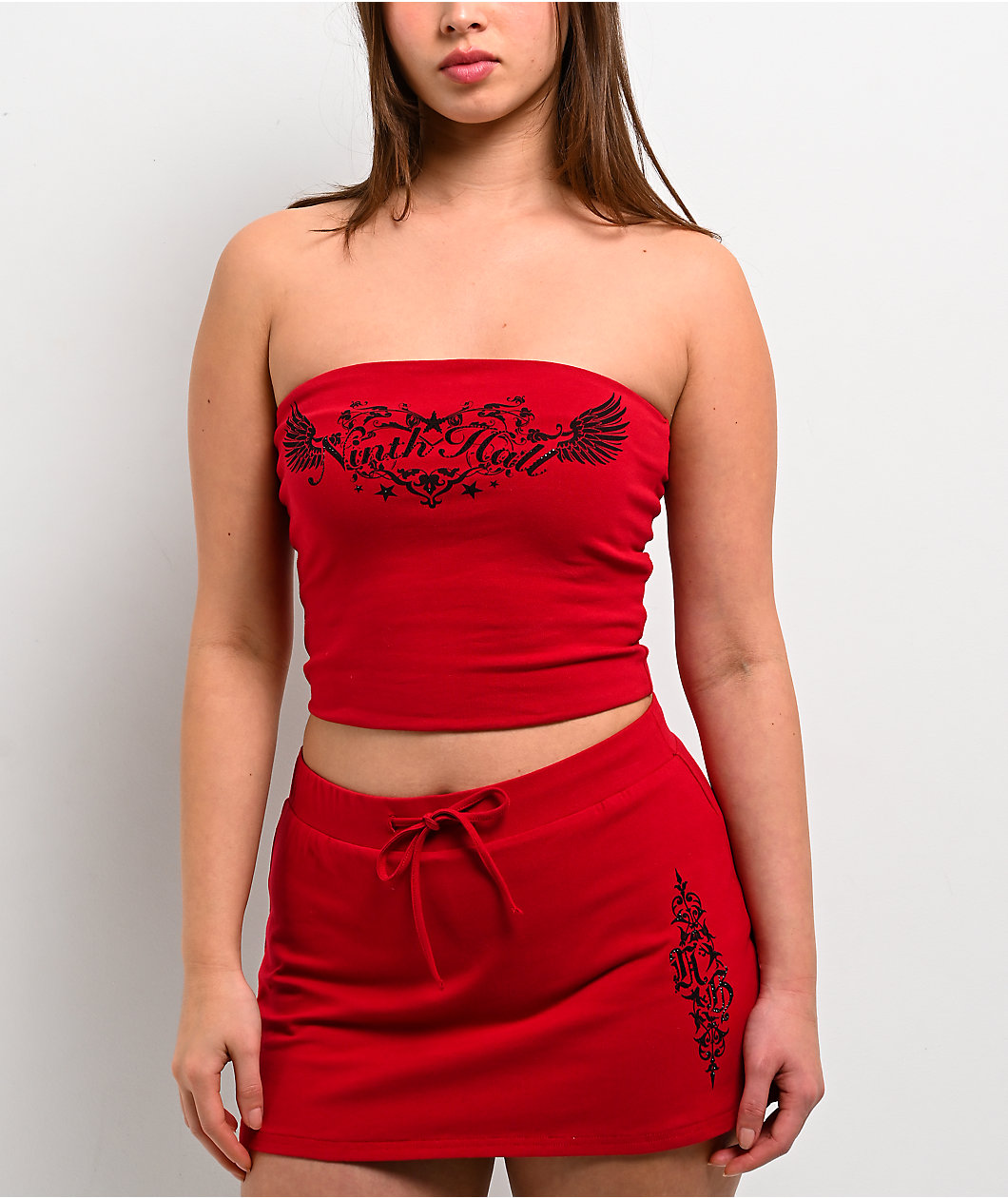Ninth Hall Bianca Jester Red Tube Top