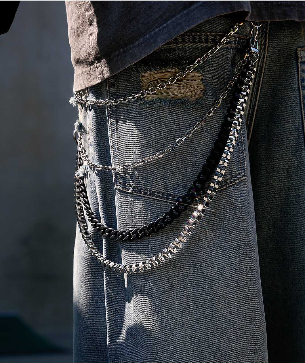 Ninth Hall Box Silver Pocket Chain