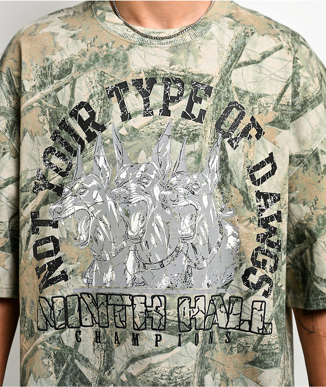 Ninth Hall Champions Camo Heavyweight Boxy T-Shirt