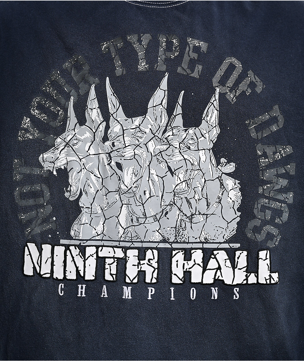 Ninth Hall Champions Navy & Black Wash 2fer Long Sleeve T-Shirt
