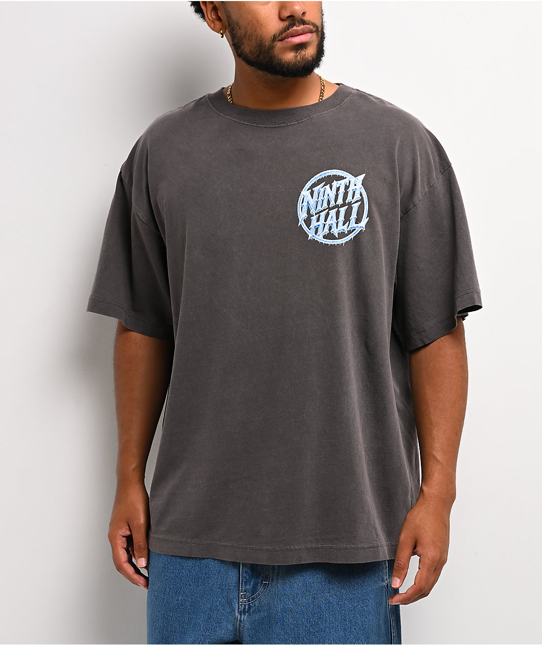 Ninth Hall Cold Circle Grey Wash T-Shirt