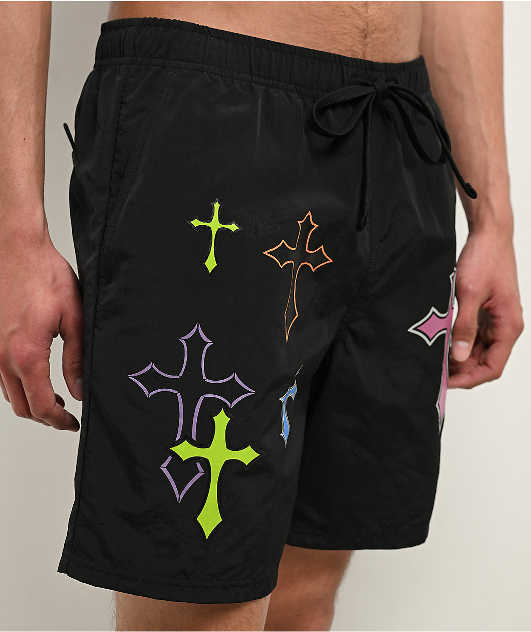 Ninth Hall Crosses Black Board Shorts