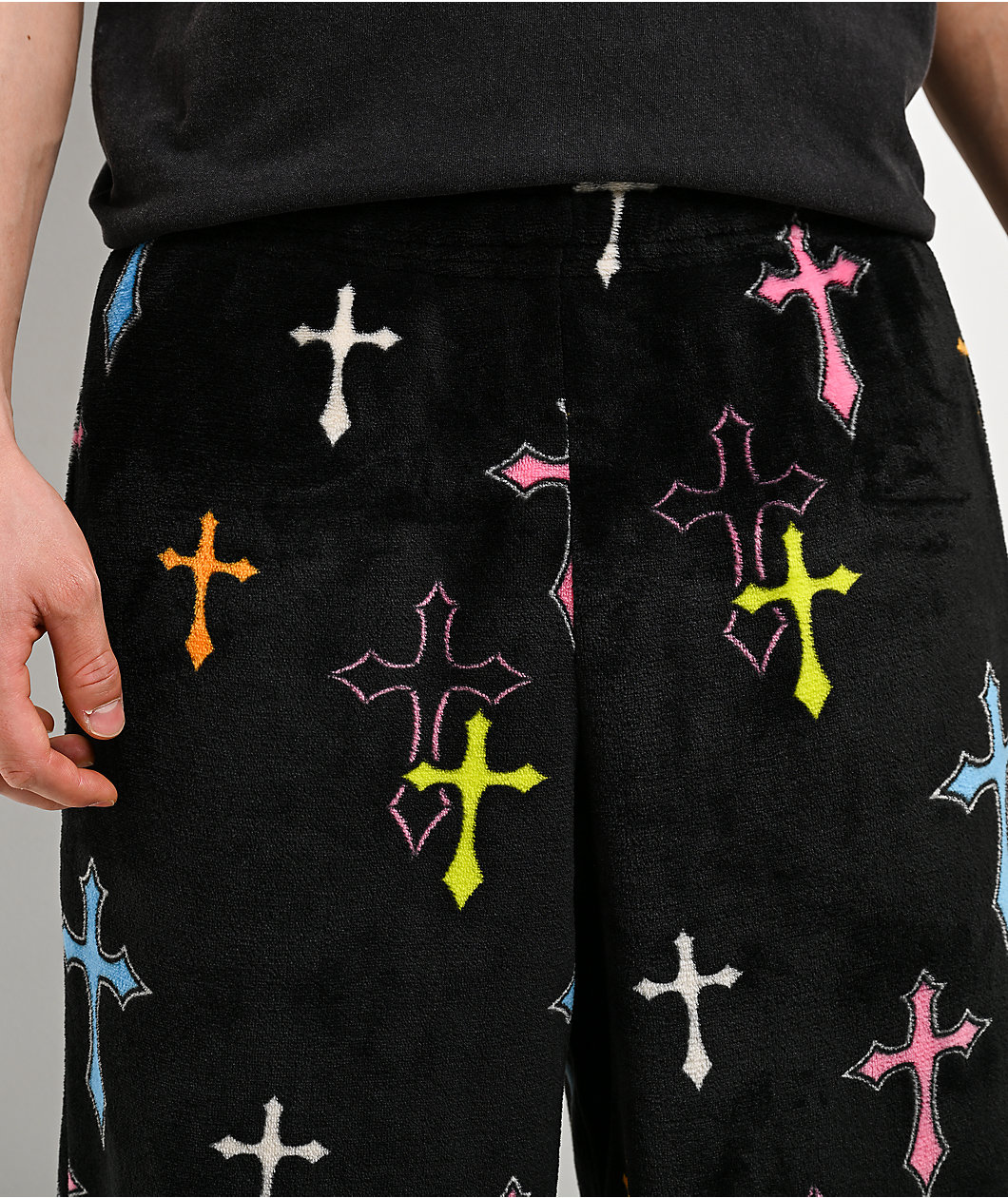 Ninth Hall Crusade Plush Black Lounge Pants