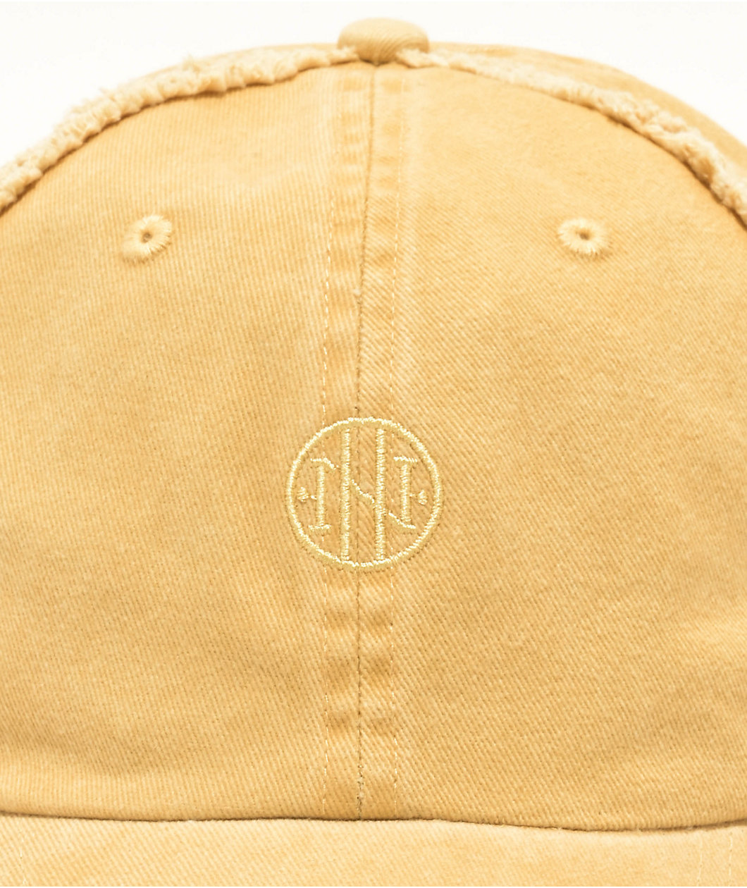 Ninth Hall Cypress Distressed Natural Strapback Hat