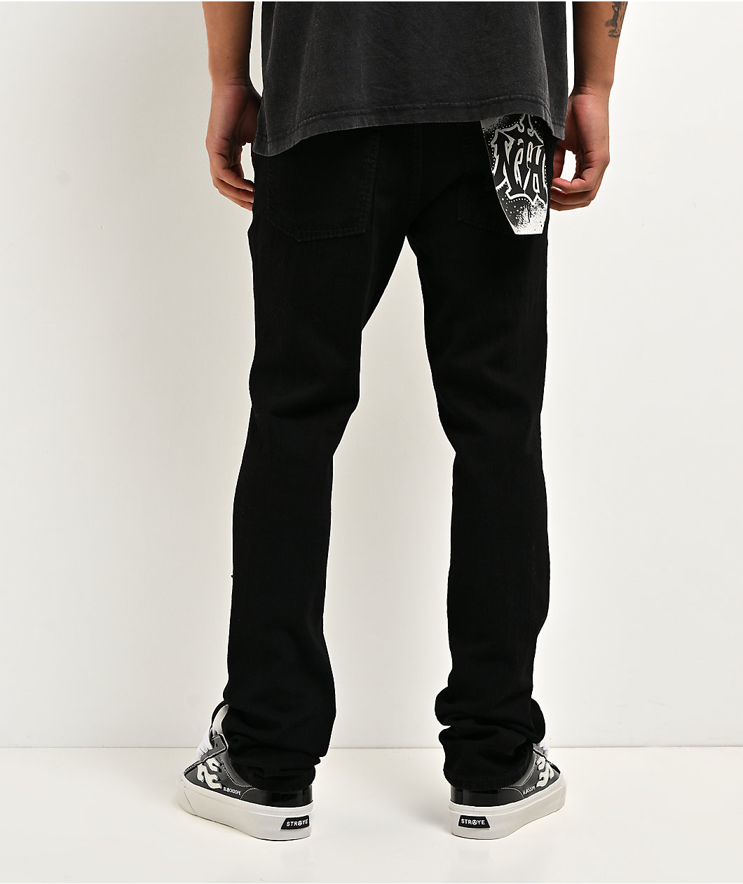 Ninth Hall Destroy Black Wash Skinny Jeans