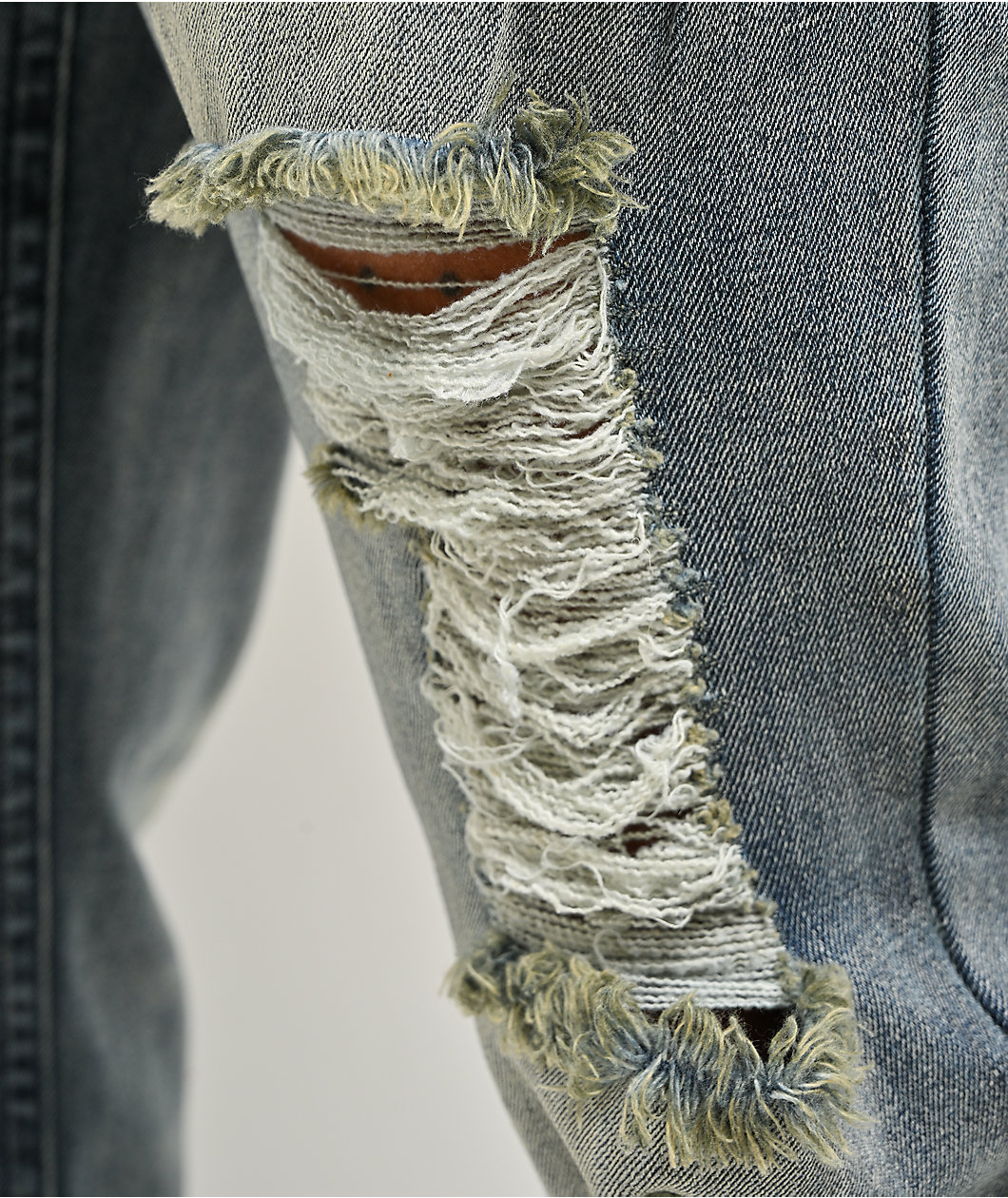 Ninth Hall Destroy Blue Wash Skinny Jeans