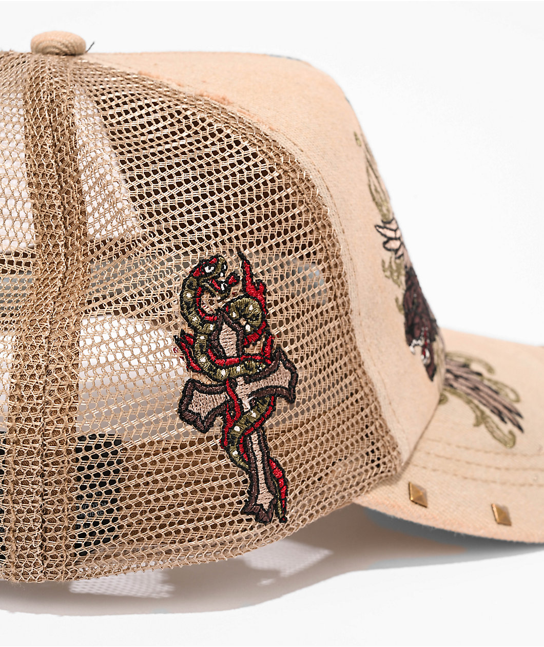 Ninth Hall Dirty Job Khaki Trucker Hat