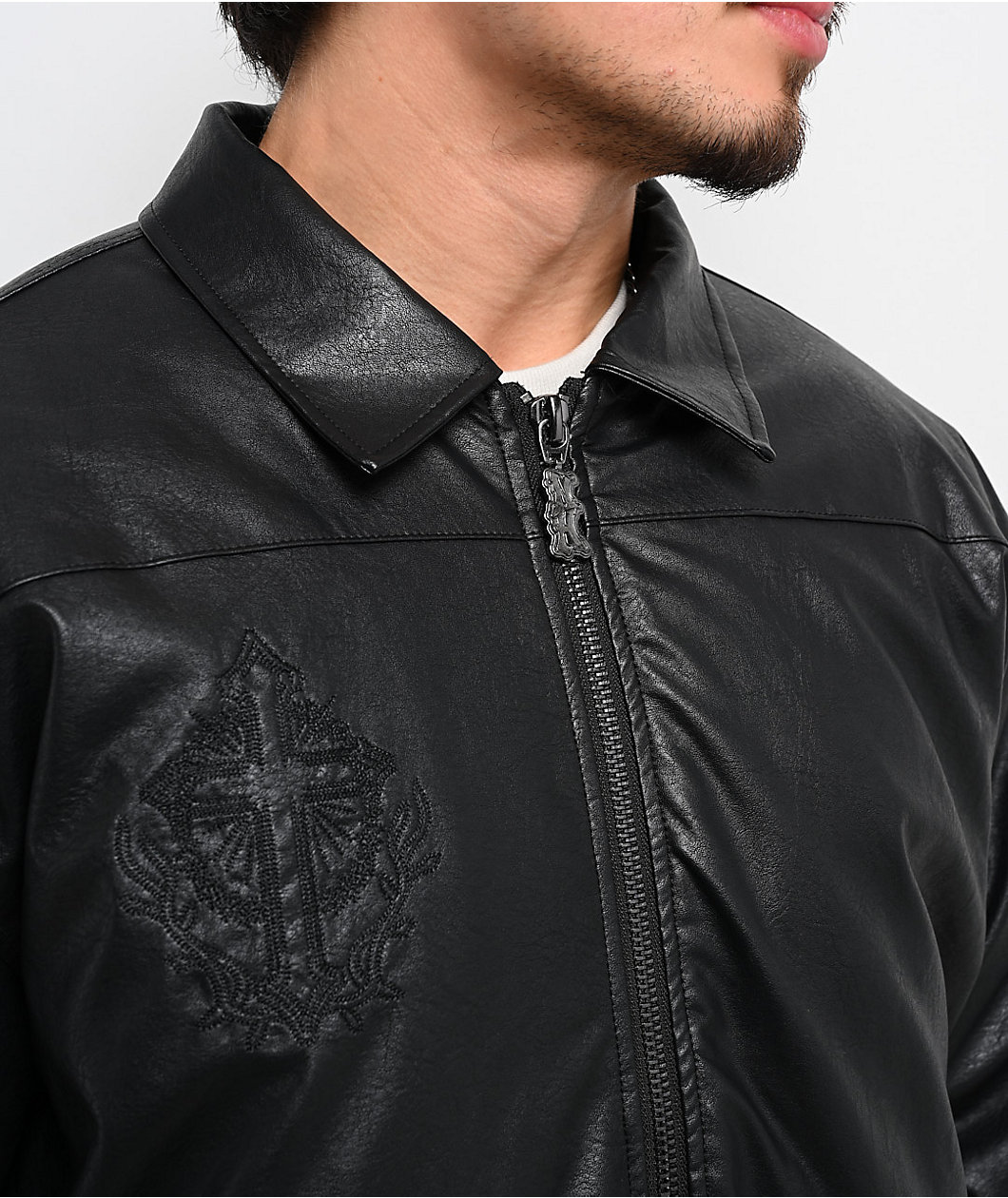Ninth Hall Dismantle Studded Black Bomber Jacket