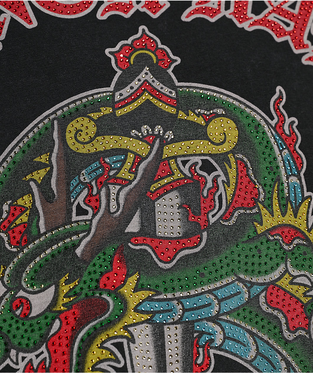 Ninth Hall Dragon Fire Charcoal Wash Boxy T-Shirt