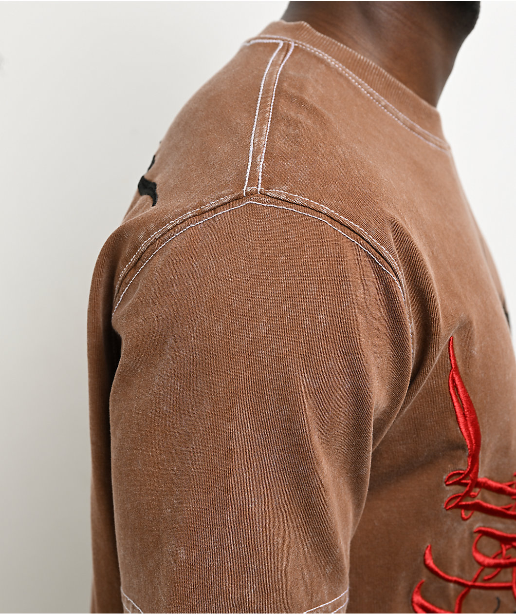 Ninth Hall Dragon Mountain Brown Wash T-Shirt