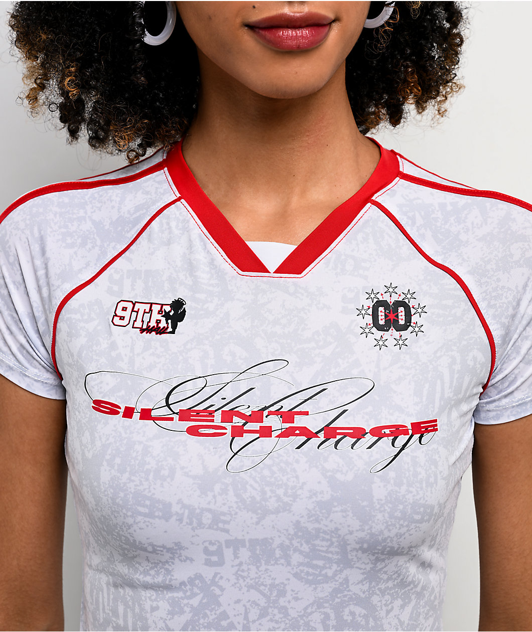 Ninth Hall Emerson White Crop Jersey