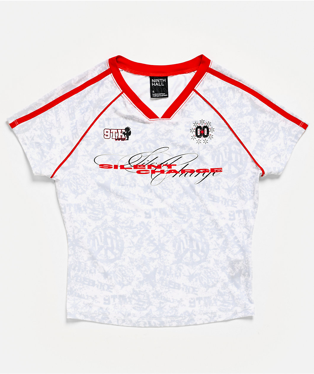 Ninth Hall Emerson White Crop Jersey