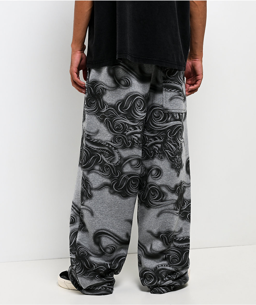 Ninth Hall Etched Grey Baggy Sweatpants