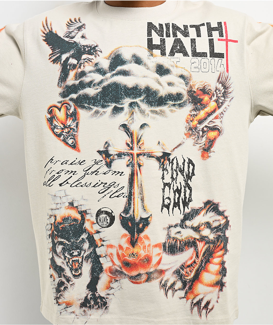 Ninth Hall Everythings Fine White T-Shirt