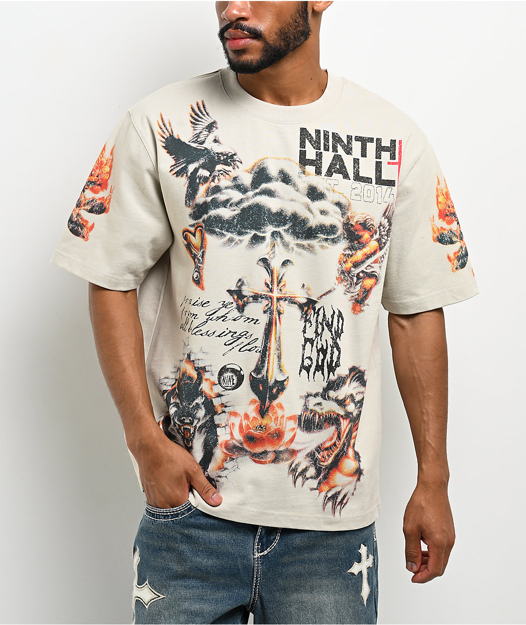 Ninth Hall Everythings Fine White T-Shirt