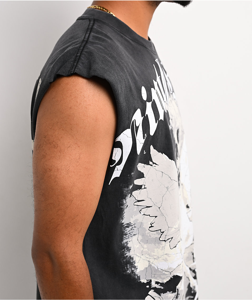 Ninth Hall Exiled Black Wash Tank Top