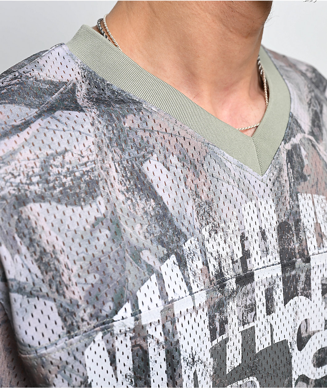 Ninth Hall False Start Camo Crop Football Jersey