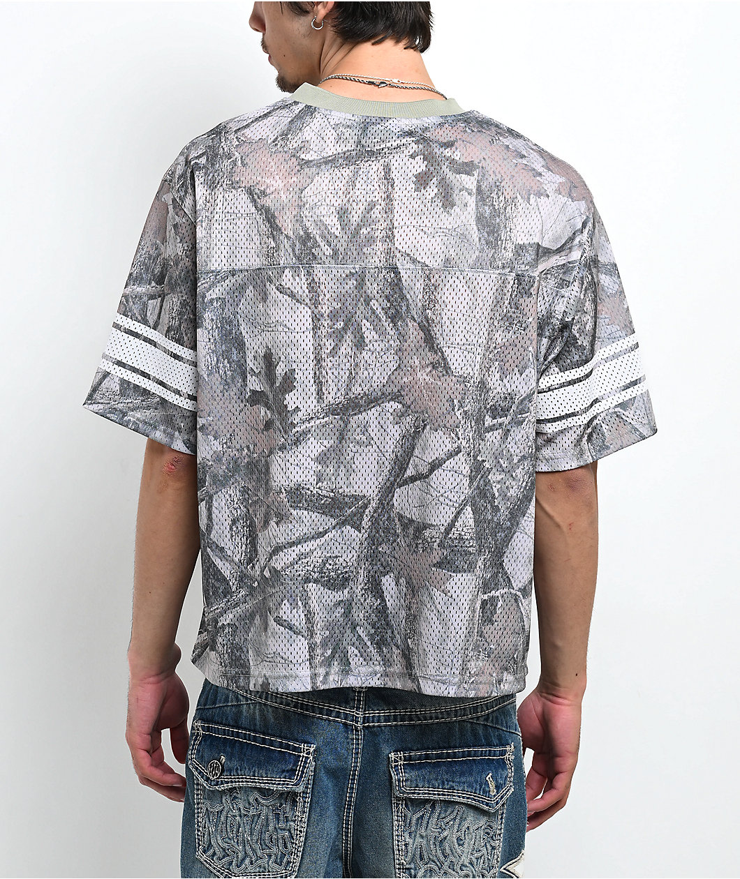 Ninth Hall False Start Camo Crop Football Jersey