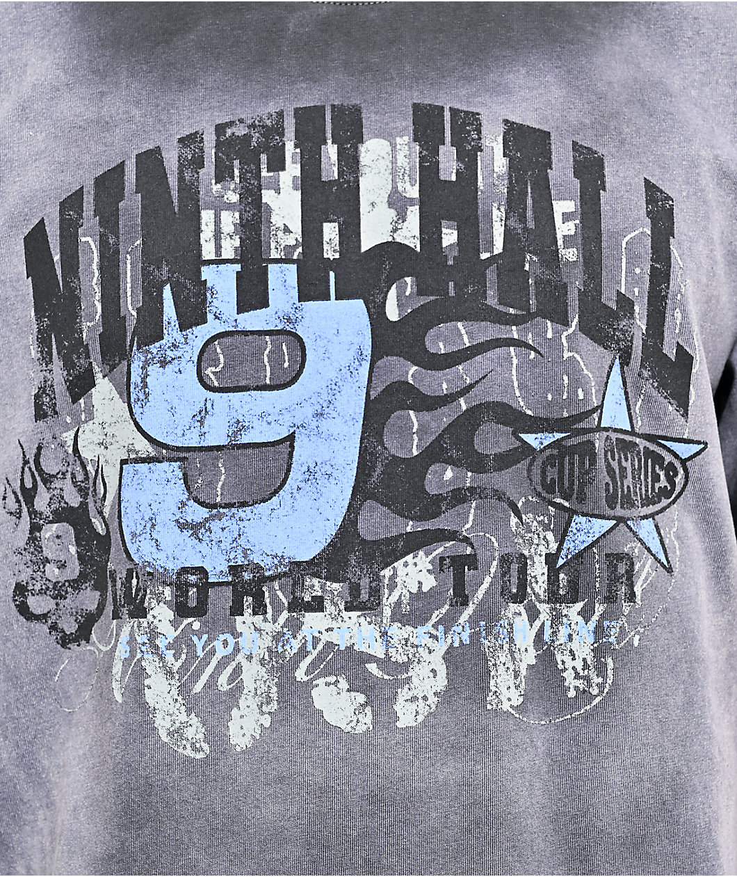 Ninth Hall False Start Charcoal Wash Boxy T-Shirt