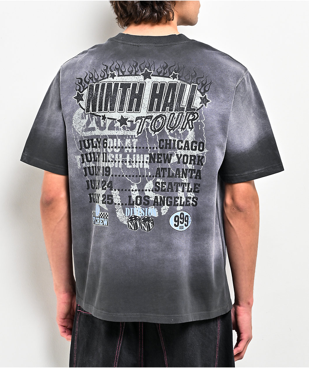 Ninth Hall False Start Charcoal Wash Boxy T-Shirt