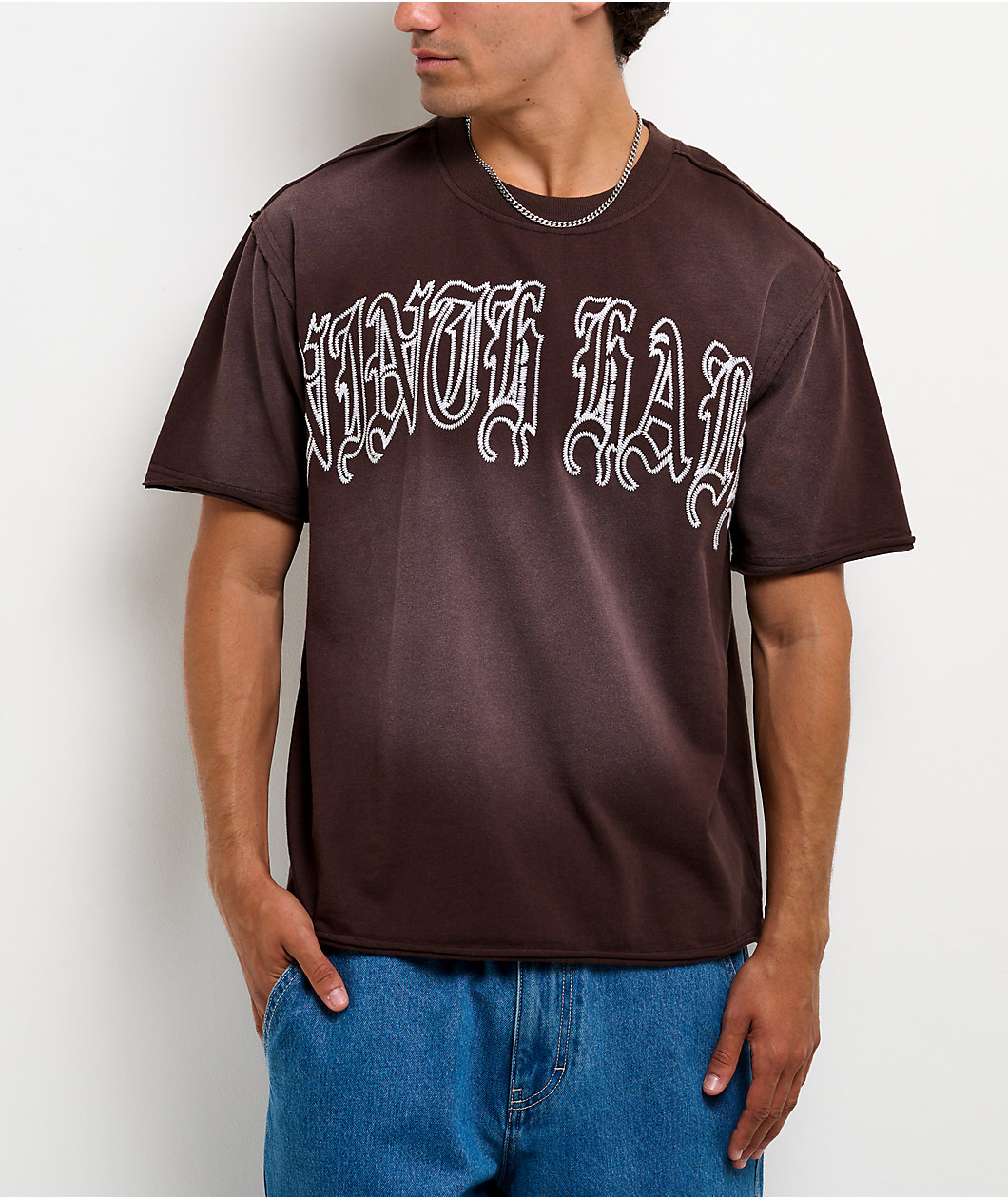 Ninth Hall Fein Brown Wash T-Shirt