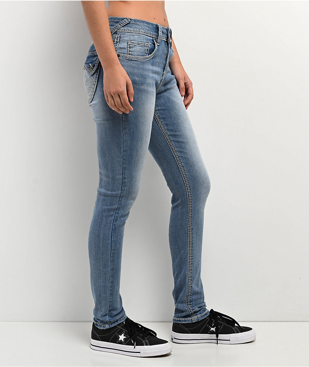 Ninth Hall Felicia Sapphire Skinny Jeans